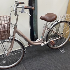 ★新古車！極美品！サカモトテクノ 中古自転車ミスティライト オートライト24インチ　ママチャリ　防犯登録ok　の画像