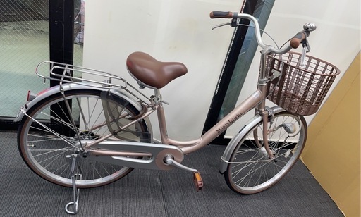 ★新古車！極美品！サカモトテクノ 中古自転車ミスティライト オートライト24インチ　ママチャリ　防犯登録ok