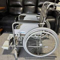 幸和製作所 ハンドブレーキ付きアルミ製車いす B-31 背折れタイプ Used/美品の画像