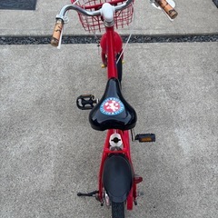 <配送可>ディズニー　ミッキーマウス　自転車　14インチ　補助輪付　ディズニー　キッズ　　　の画像