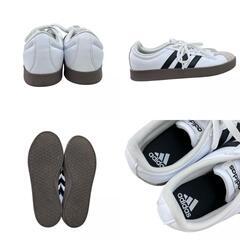 186001 adidas アディダス VL コートベース 3711  24 ホワイト/ブラック [0000000001280]の画像