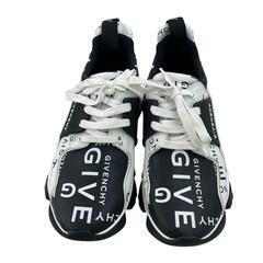 186005 Givenchy ジバンシー スニーカー 0159  38 ブラック/ホワイト レザー [0000000001283]の画像