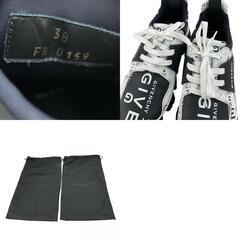 186005 Givenchy ジバンシー スニーカー 0159  38 ブラック/ホワイト レザー [0000000001283]の画像