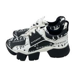 186005 Givenchy ジバンシー スニーカー 0159  38 ブラック/ホワイト レザー [0000000001283]の画像