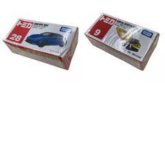 186000 新品未使用 TOMICA トミカ 8点 未開封 コースター メモ帳 家畜運搬車 ダンプトラック スバル BRZ ショベル [0000000001284]の画像