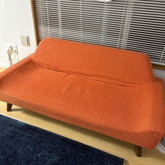 高級家具POLISソファSOL2P ベージュ/ベージュ替カバー付きの画像