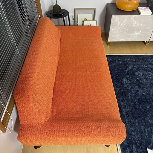 高級家具POLISソファSOL2P ベージュ/ベージュ替カバー付き (ジョ