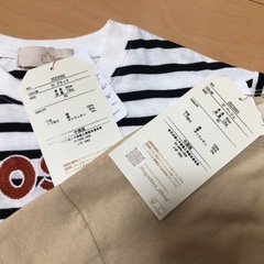 logos Tシャツ 2枚セット 90の画像