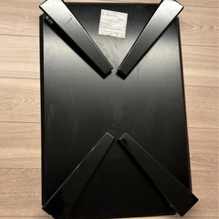 ★0円【お譲りします】ニトリ NITORI　折りたたみ式ローテーブル 折りたたみテーブル 机 ブラックの画像