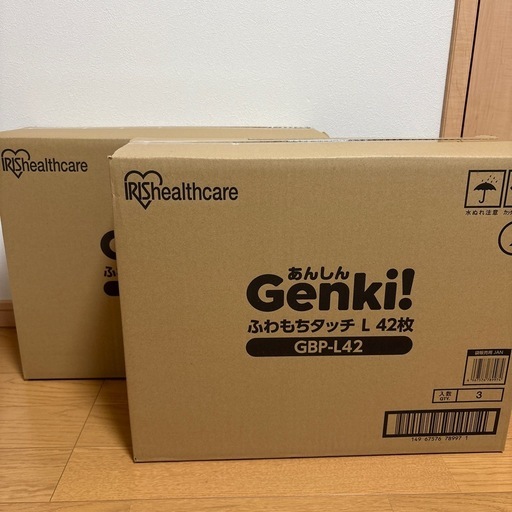 Genki!  ふわもちタッチL 42枚×12袋