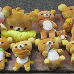 ☆ぬいぐるみ 24点セット リラックマ 初音ミク カピバラさん ポケモン 他◆バザーやフリマ出店などにもの画像