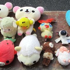 ☆ぬいぐるみ 24点セット リラックマ 初音ミク カピバラさん ポケモン 他◆バザーやフリマ出店などにもの画像