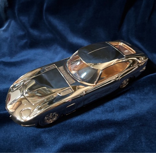 ★【TOYOTA　2000GT　ゴ－ルド金属製 シガーケース　ビンテージ　ノベルティ】★入手困難希少品★昭和レトロ★
