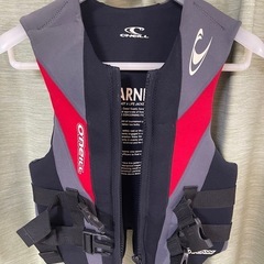 ONEILL オニール ライフジャケット　Sサイズ マリンスポーツ　グレー　ブラック　の画像