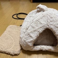 冬用ペットベット　ペットヒーターセット　小型犬、猫の画像