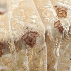 花柄レースカーテンの画像