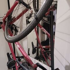 自転車スタンド 自転車置き 縦置きの画像