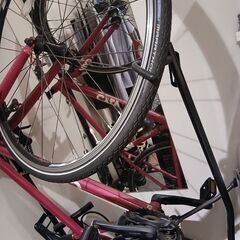 自転車スタンド 自転車置き 縦置きの画像