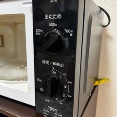 ハイアール電子レンジ JM-17E 黒 2015年製の画像