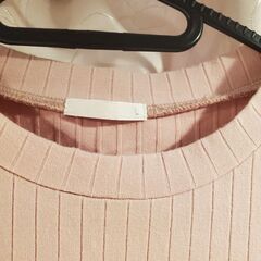 ピンク ノースリーブ トップス Lサイズの画像