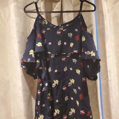 GRL フラワープリントオフショルダーシャツ フリーサイズの画像