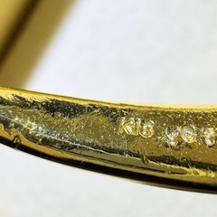 K18刻印 ブローチ カメオ イヤリングセットの画像