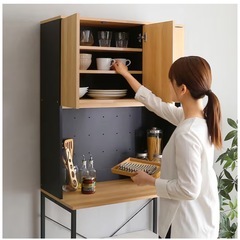 ニトリ　ヴィンテージ30Lごみ箱上ラック の画像