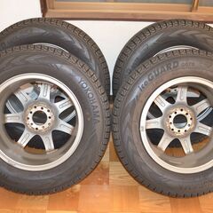 19年製造 ヨコハマ アイスガードG075 215/70R16 社外アルミホイール 4本セット RAV4 デリカD5の画像