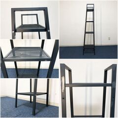 IKEA シェルフユニット LERBERG ダークグレー オープン棚レールベリ Jon Karlsson イケア 収納棚・オープンシェルフの画像
