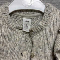 H&M ベビーカーディガン70cmの画像
