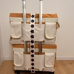 2段 ペットキャリー(オレンジ色) の画像