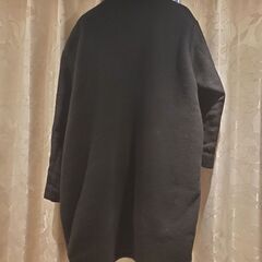 FURRY RATE 黒 ロングコート ジッパー付きの画像