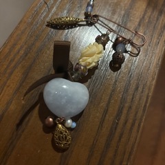 天然石ブローチ　バックなどにの画像