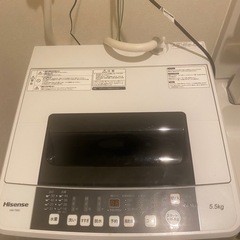 【予約済】洗濯機5.5kg （2018年製）の画像