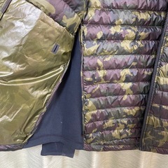 NIKE ナイキ　エアロロフト ダウンシャツ テックフリース カモフラ サイズL ブルゾン ジャケット ブラック Lの画像