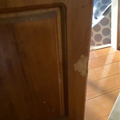 1①キャスター付き木製キャビネットの画像