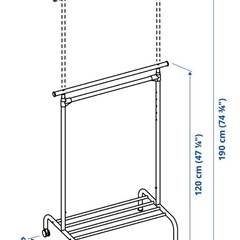 【０円】IKEA コートかけの画像