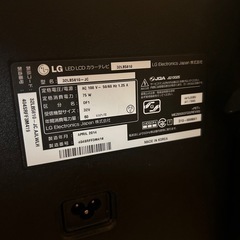 LGテレビとテレビ台の画像