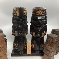 アイヌ　木彫り　ニポポ人形　6個の画像