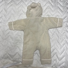 50 60 70 cm白くま　くま　もこもこ　冬　ベビー　赤ちゃん　服　の画像