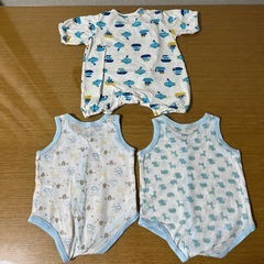 ベビー服　ベビー肌着　新生児　肌着　3点の画像