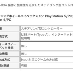 HORI レーシングホイールエイペックス for PlayStation 5/PlayStation 4/PC SPF-004 コントローラーの画像