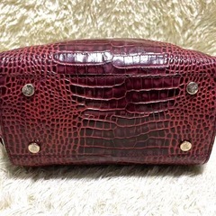 ヴィヴィアンウエストウッド VivienneWestwood ハンドバッグ ショルダーバッグ 2way  クロコ型押しパイソン 金オーブ の画像
