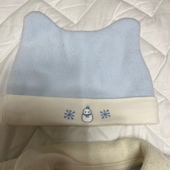 50 60 cm ボンアミー　赤ちゃん　服　ベビー　冬　ロンパース　帽子　の画像