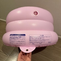 Richell リッチェル ふかふかベビーチェア バスチェア パープルの画像