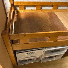 木製子供ベッド（
フレームのみマットなし）の画像