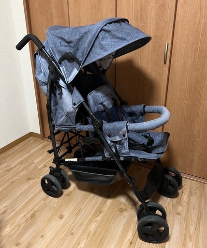 日本育児　キンダーワゴン DUOシティHOP 二人乗りベビーカー