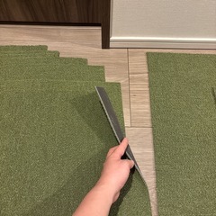 ニトリ タイルカーペット 緑7枚　ほかの画像