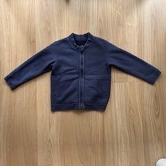 無印良品　リバーシブルブルゾン　ネイビー　110cmの画像
