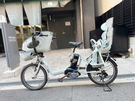 子供乗せ　3人　ブリヂストン　電動アシスト自転車 チャイルドシート付き